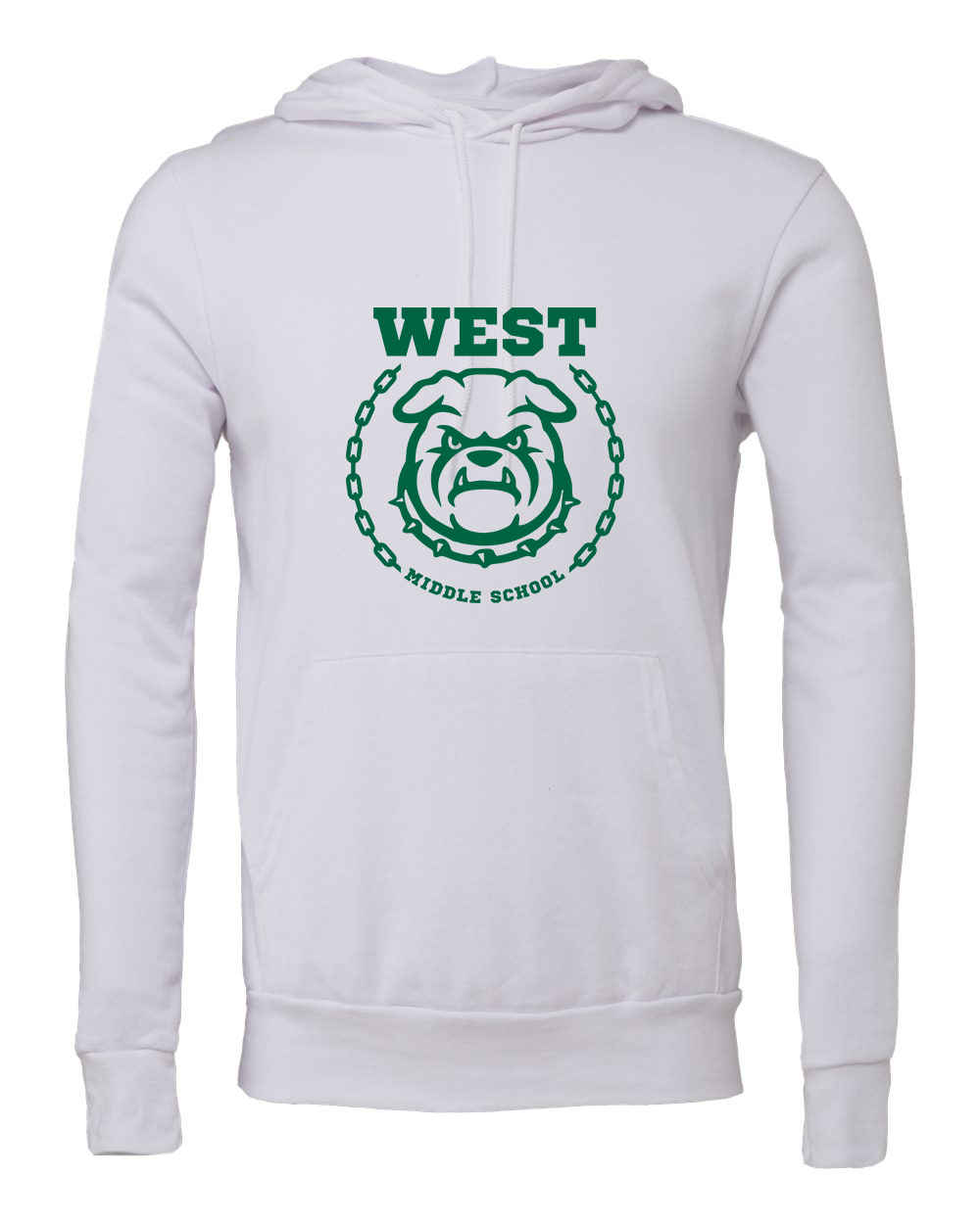 West Emblem Adult Hoodie Bella+Canvas 3719