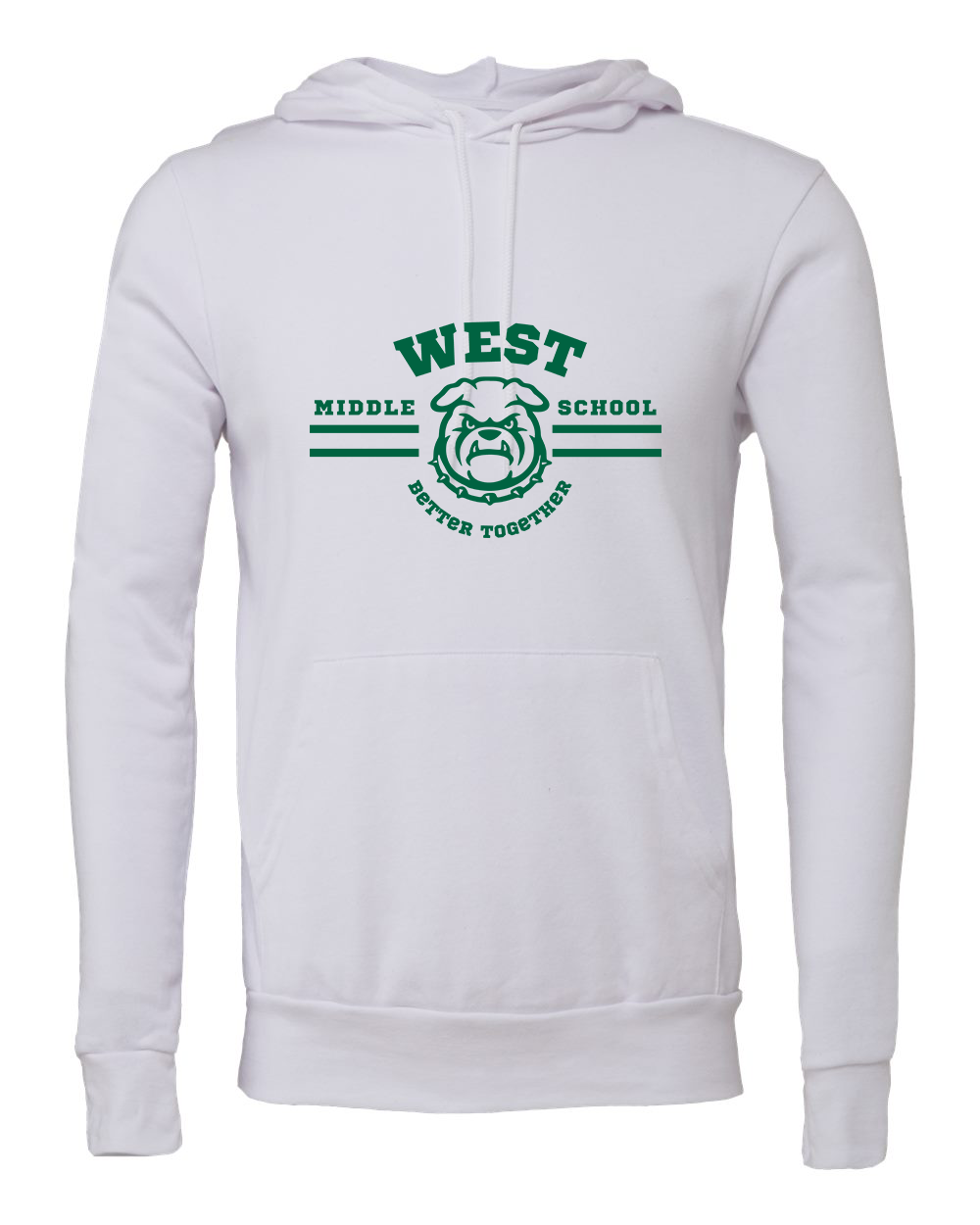 West Motto Adult Hoodie Bella+Canvas 3719