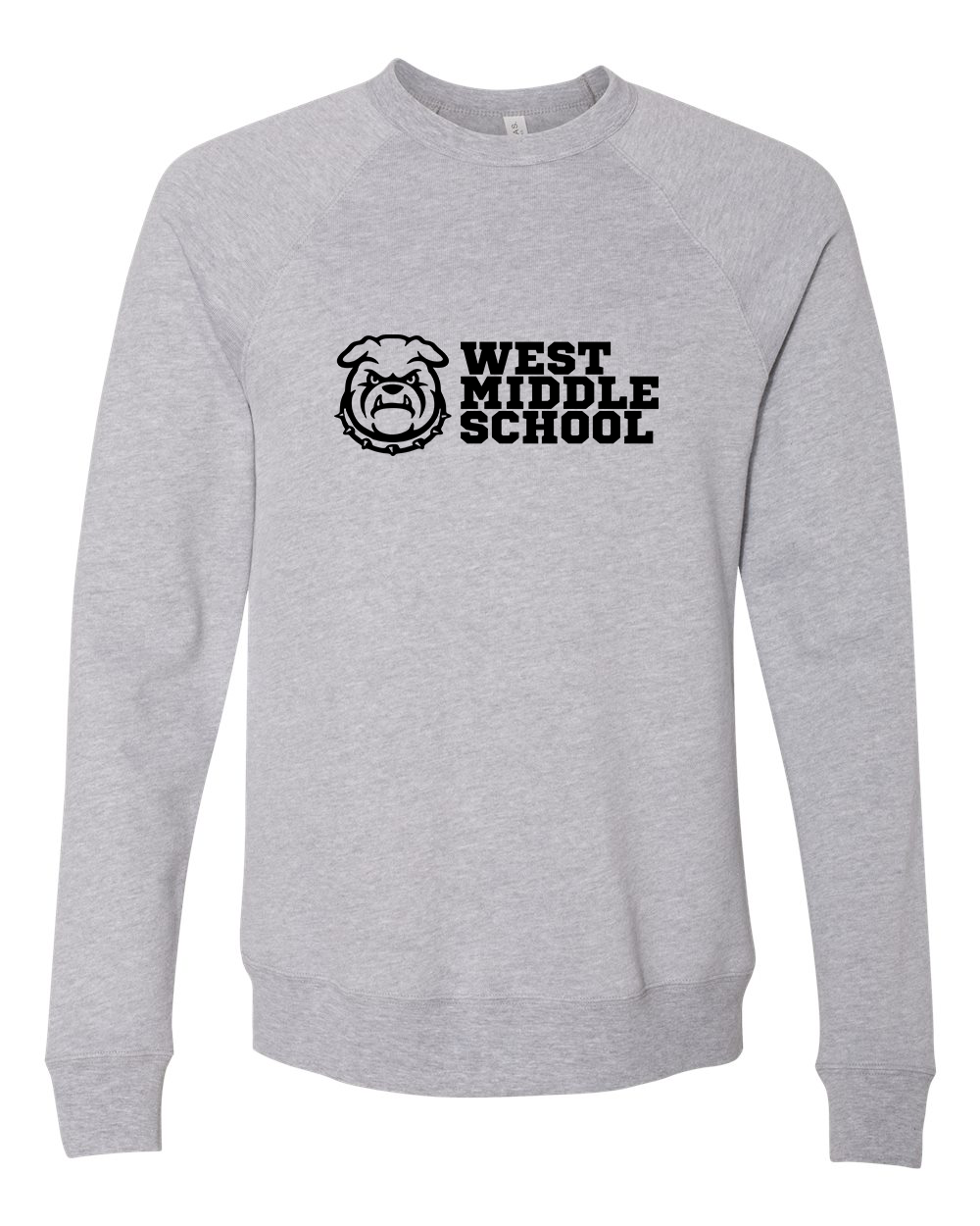 West Bulldog Adult Crewneck Bella+Canvas 3901