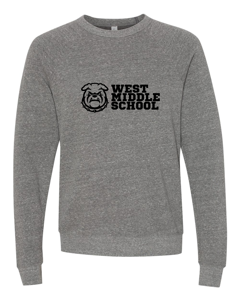 West Bulldog Adult Crewneck Bella+Canvas 3901