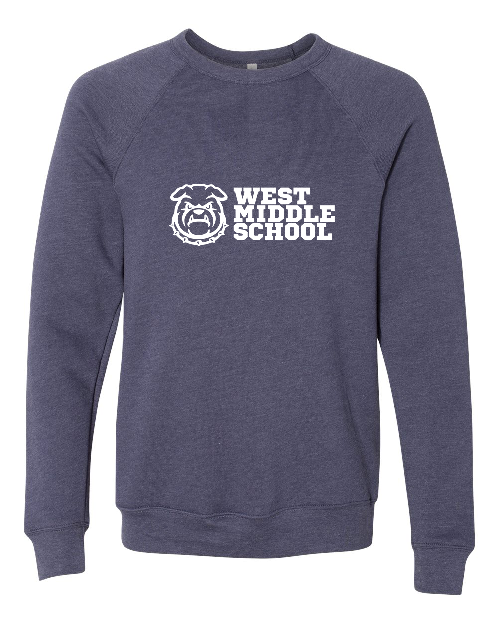 West Bulldog Adult Crewneck Bella+Canvas 3901