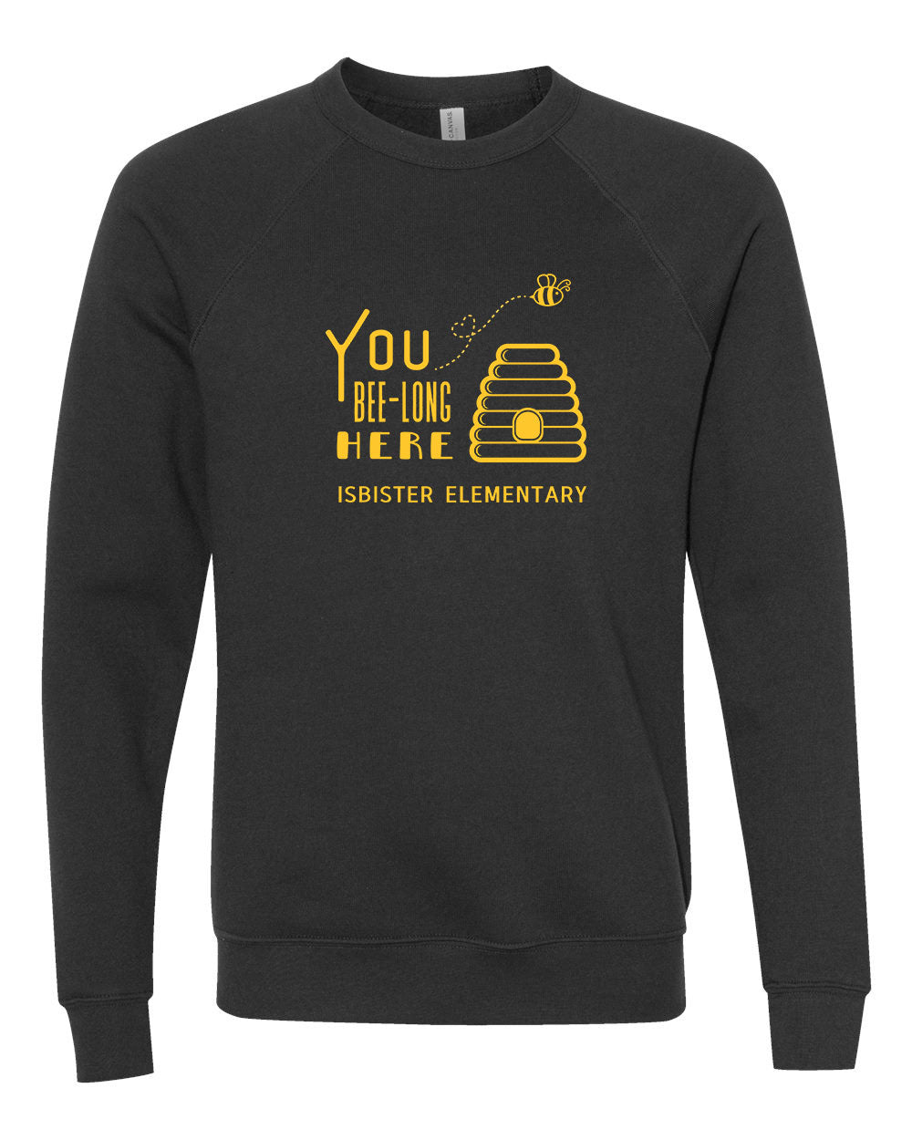 Isbister Bee-Long Here Adult Crewneck Bella+Canvas 3901