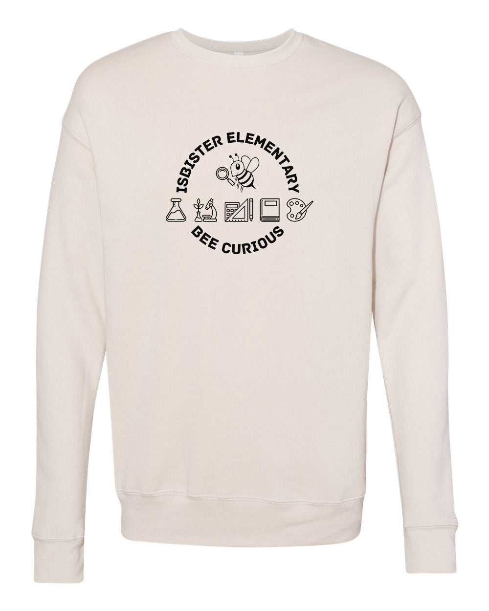 Isbister Bee Curious Adult Crewneck Sweatshirt Bella+Canvas 3945
