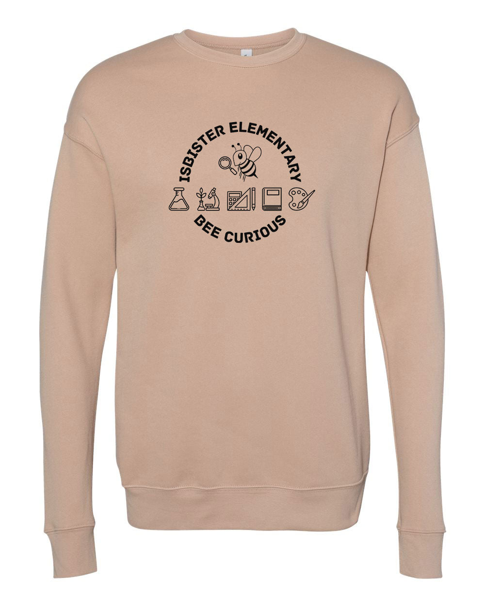 Isbister Bee Curious Adult Crewneck Sweatshirt Bella+Canvas 3945