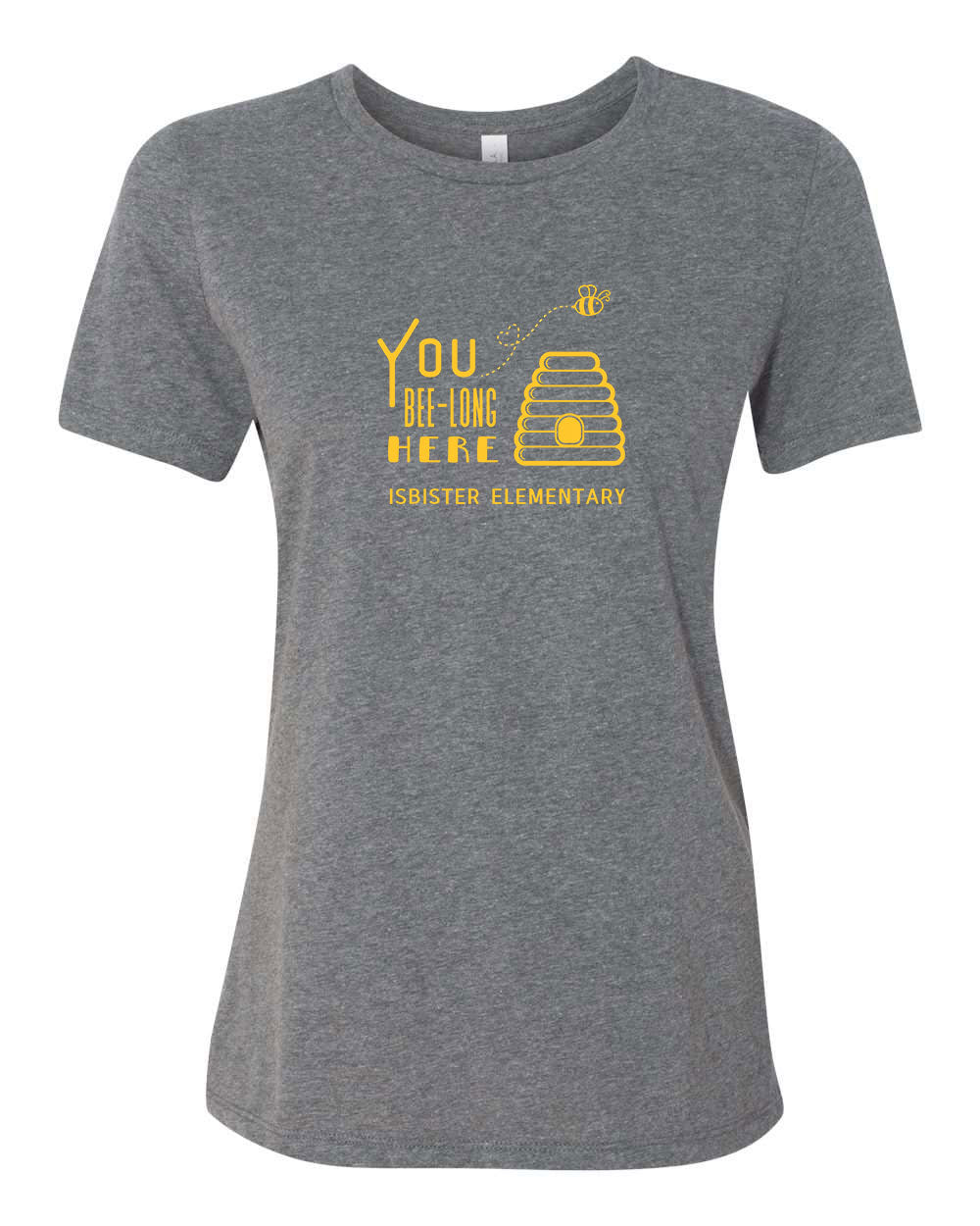 Isbister Bee-Long Here Women's Adult T-Shirt Bella+Canvas 6400CVC