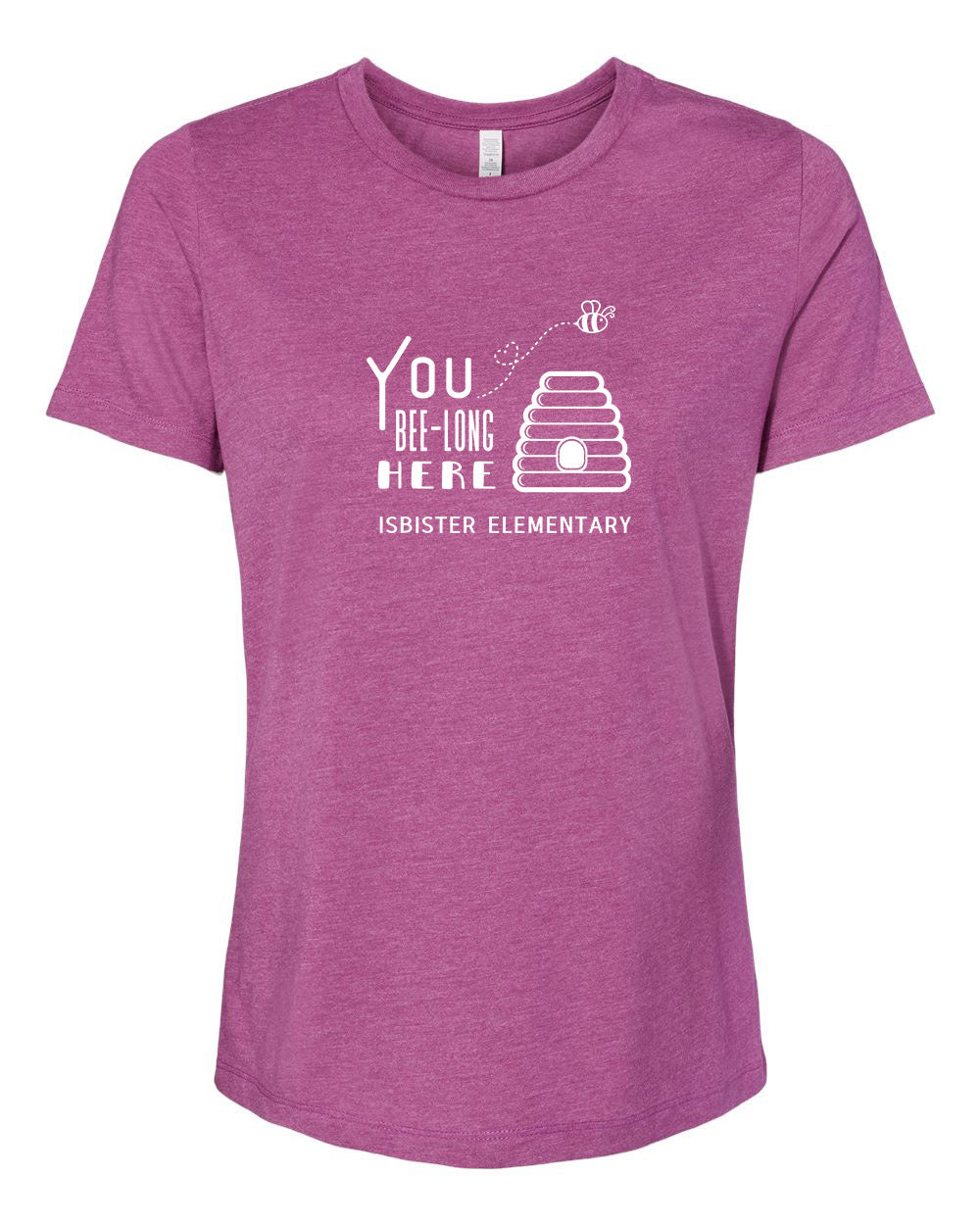 Isbister Bee-Long Here Women's Adult T-Shirt Bella+Canvas 6400CVC