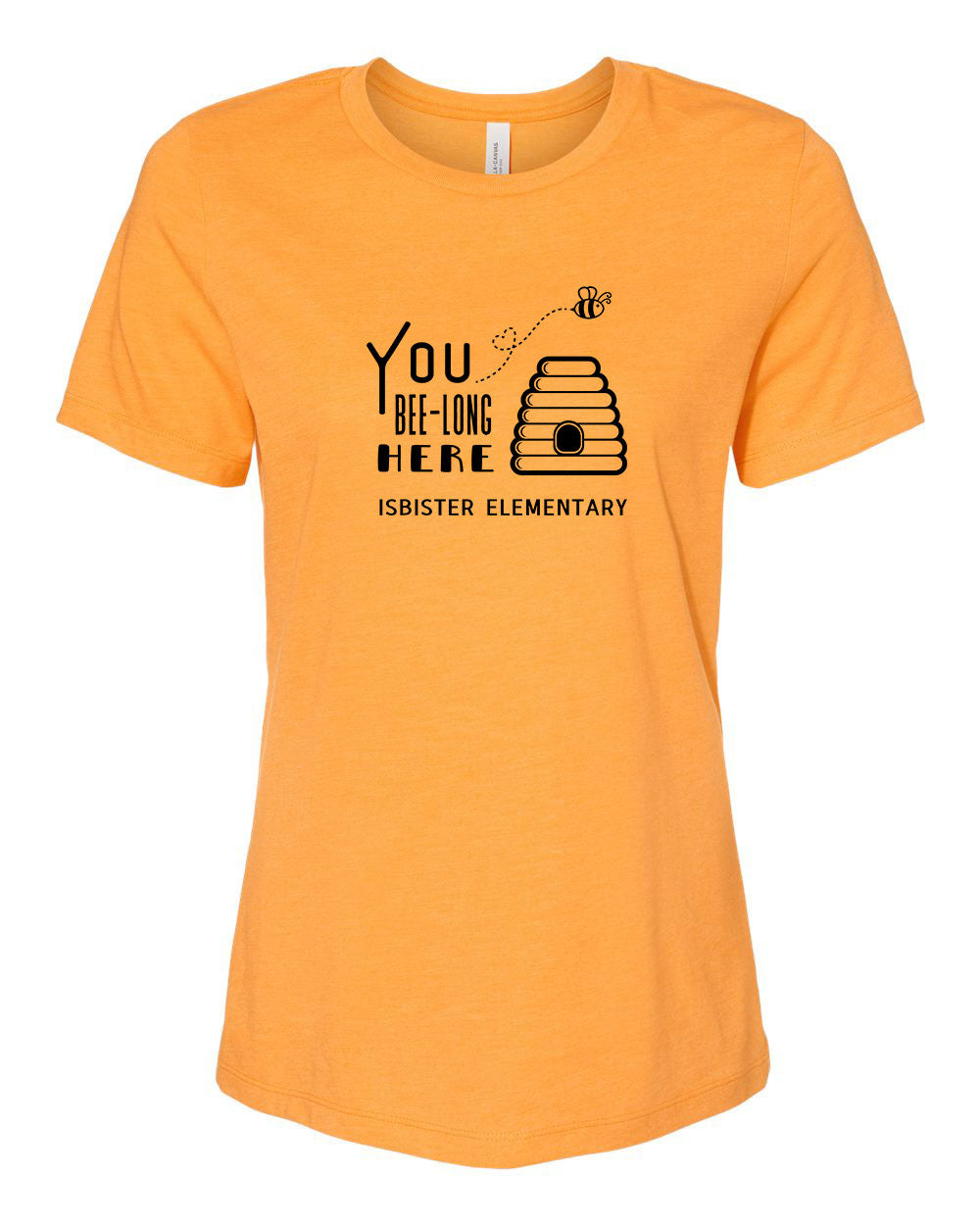 Isbister Bee-Long Here Women's Adult T-Shirt Bella+Canvas 6400CVC