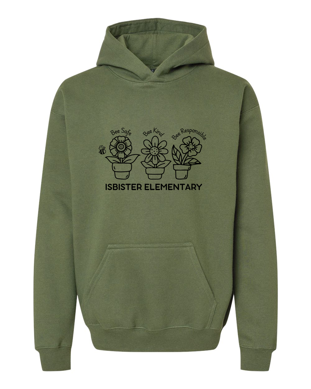 Isbister Motto 2025 Youth Hoodie Gildan SF500B