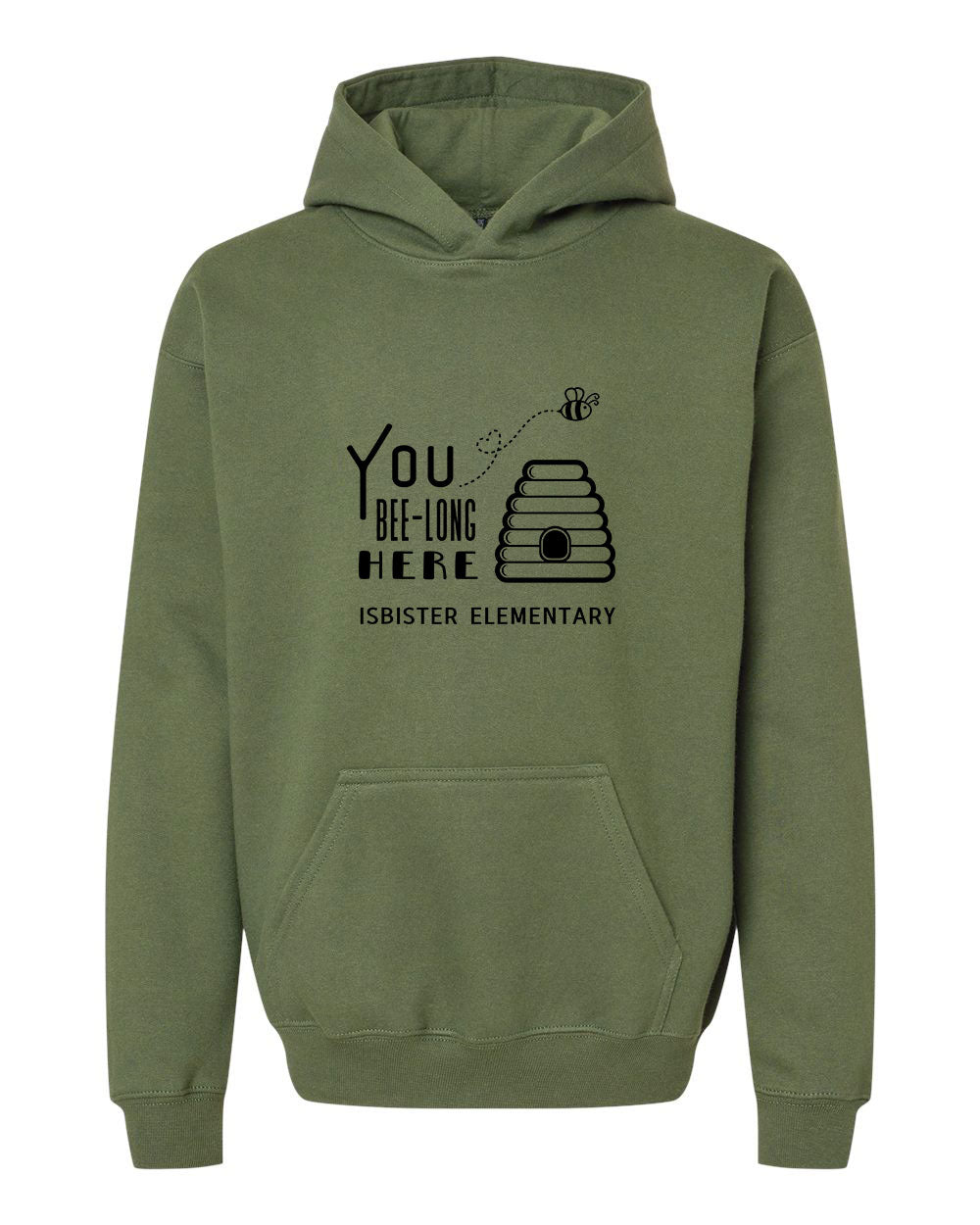 Isbister Bee-Long Here Youth Hoodie Gildan SF500B