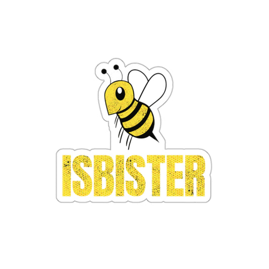 Isbister Bee Window Decal 5" Wide