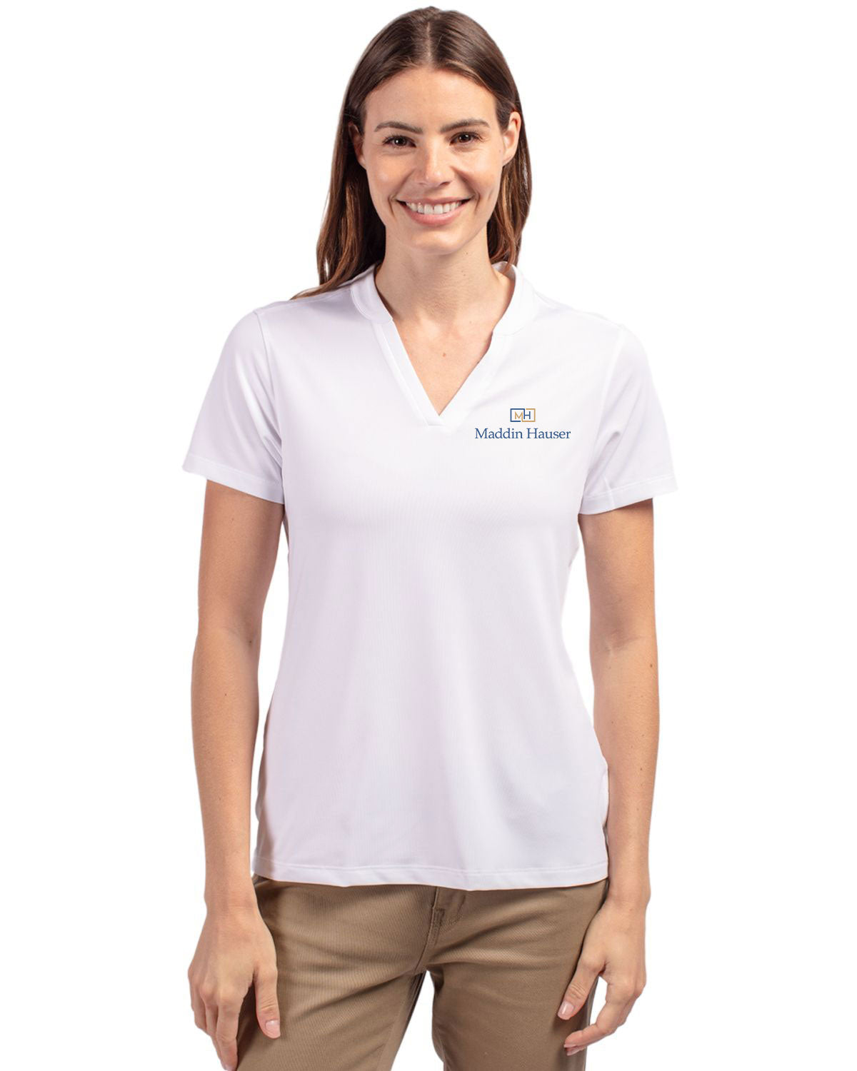 MH Cutter & Buck Stretch Heathered Womens Blade Top