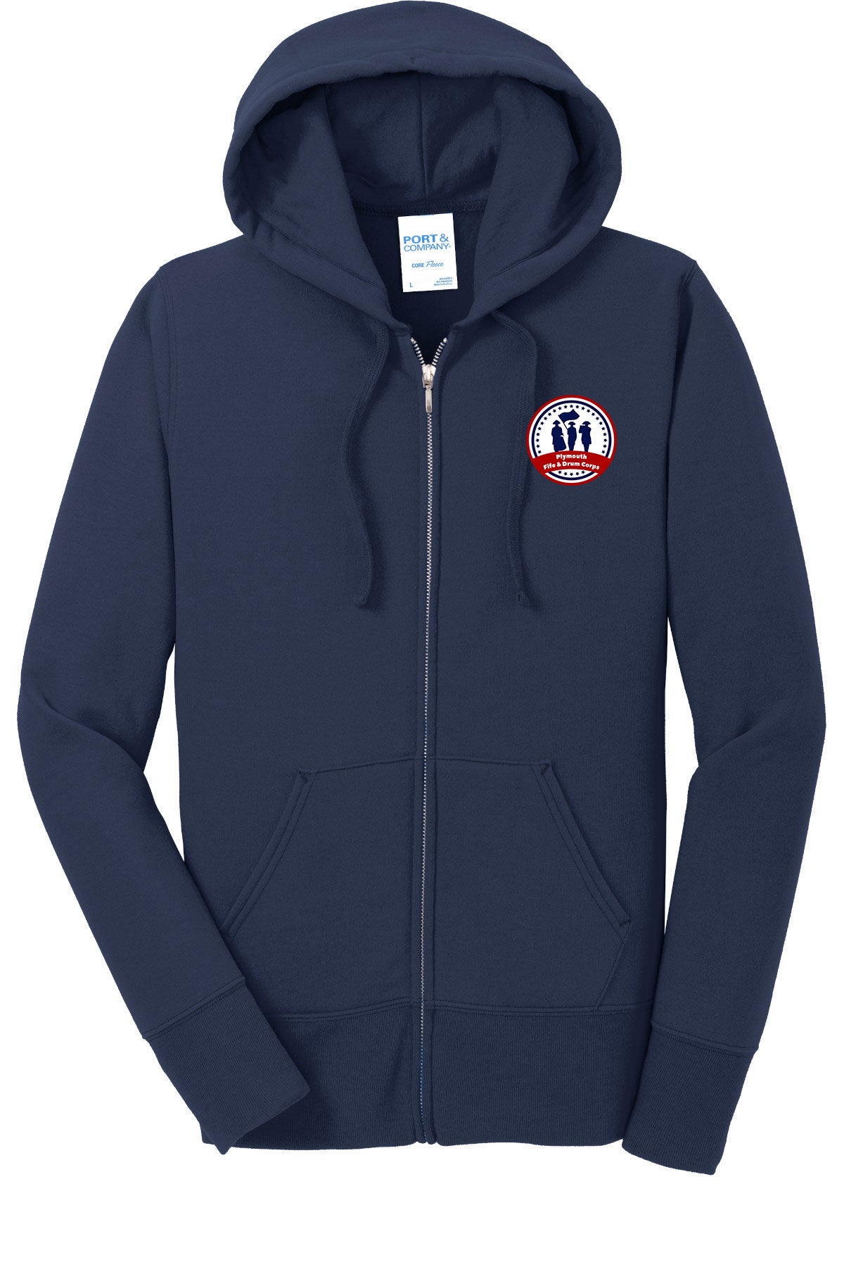 PFDC Circle Adult Women's Full Zip Hoodie LPC78ZH With Name Personalization on Back