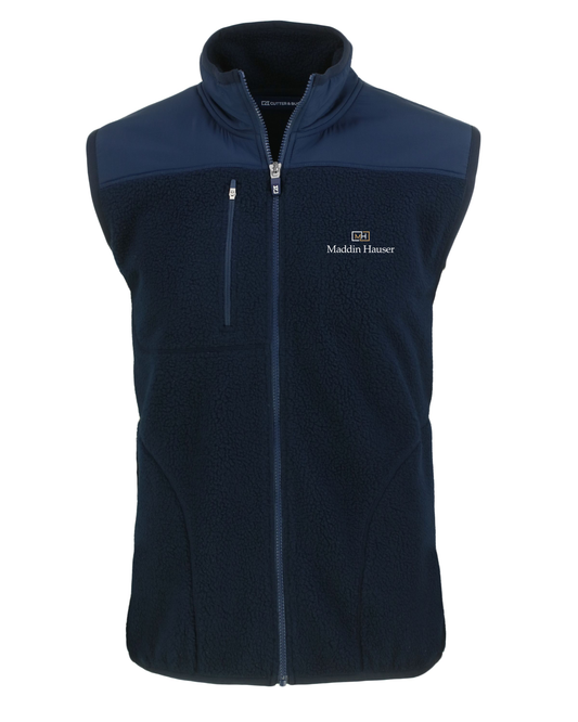 MH Cutter & Buck Fleece Vest - Men's Big Tall