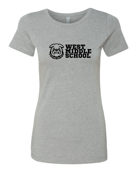 West Bulldog Adult Women's T-Shirt Next Level 6610