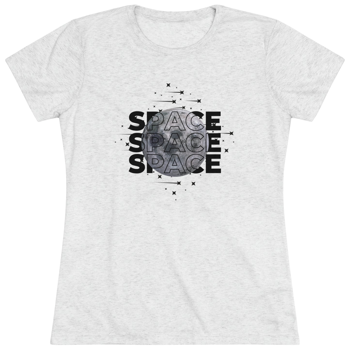 Space Moon Women's Tri-blend T-shirt