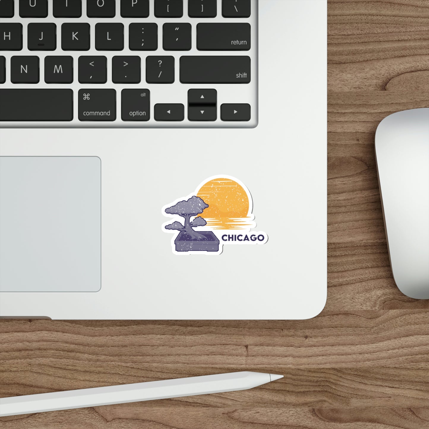 Chicago Bonsai Tree Die-Cut Stickers