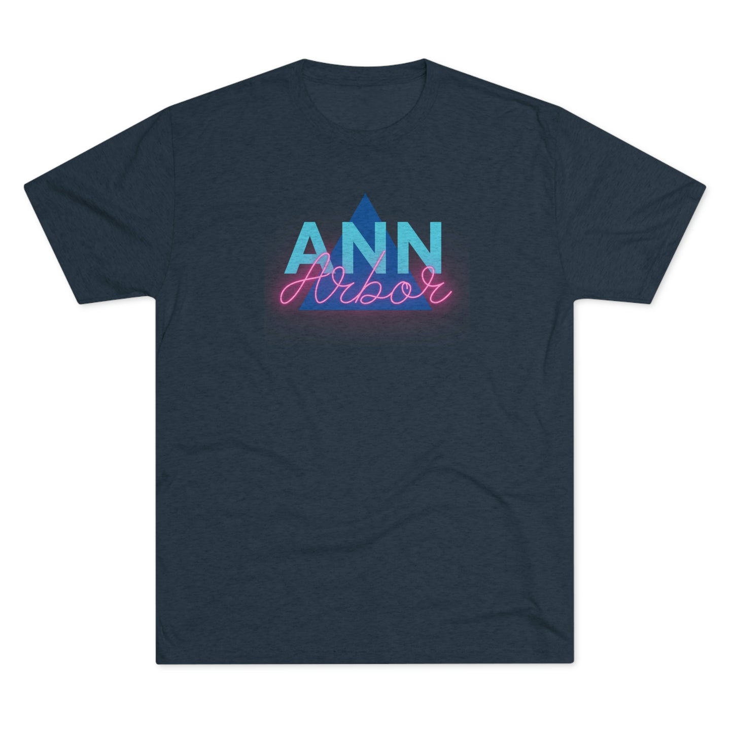 Ann Arbor Retro Triangle Unisex Tri-blend T-shirt