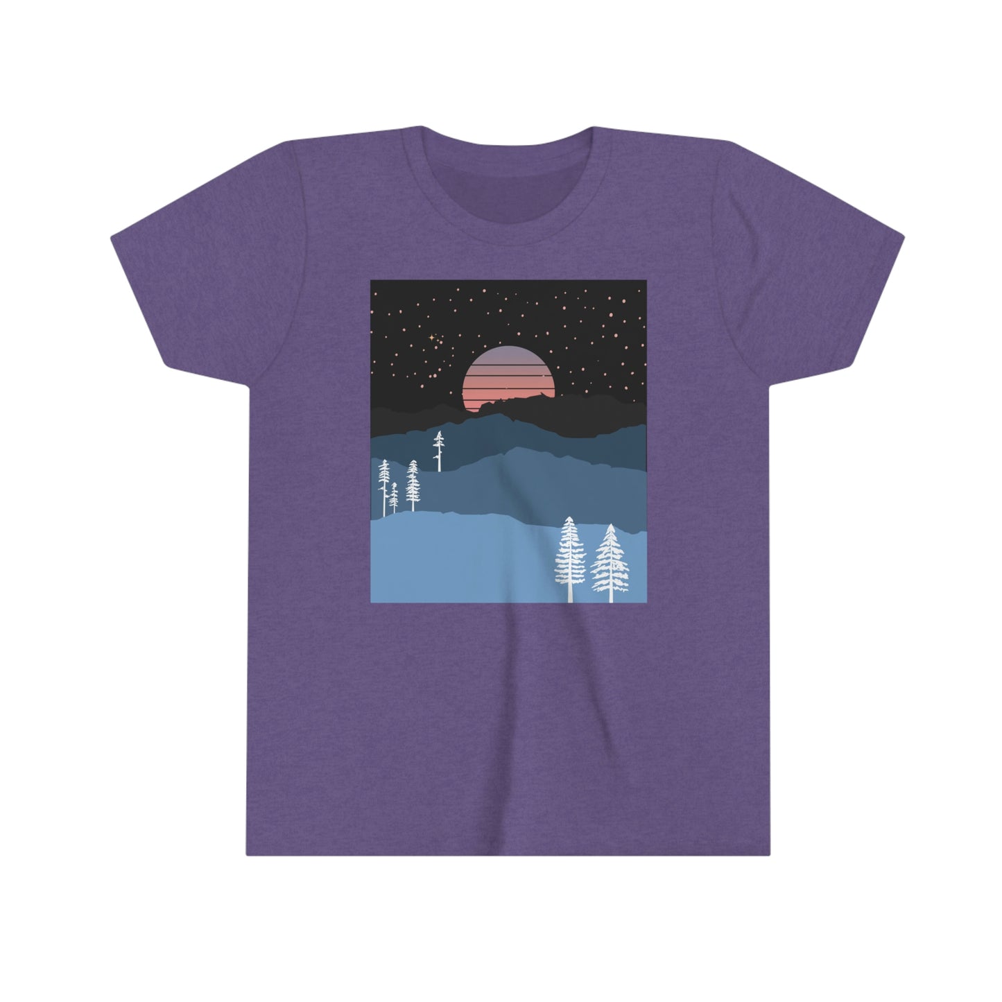 Mountain Moon Rise Youth T-shirt