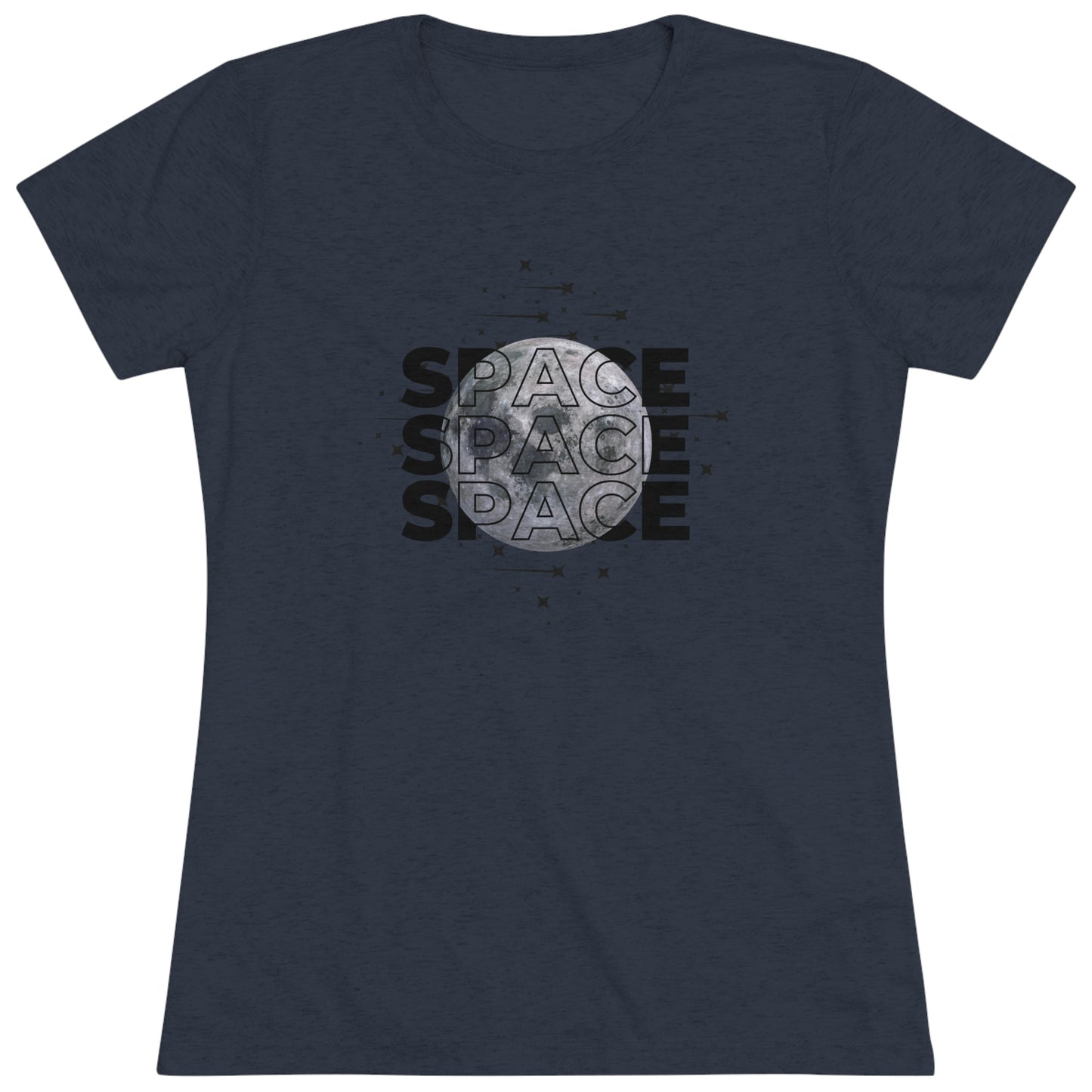 Space Moon Women's Tri-blend T-shirt