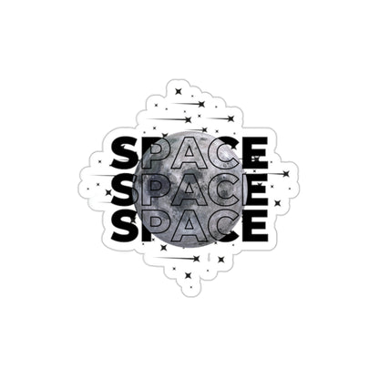 Space Moon Die-Cut Stickers