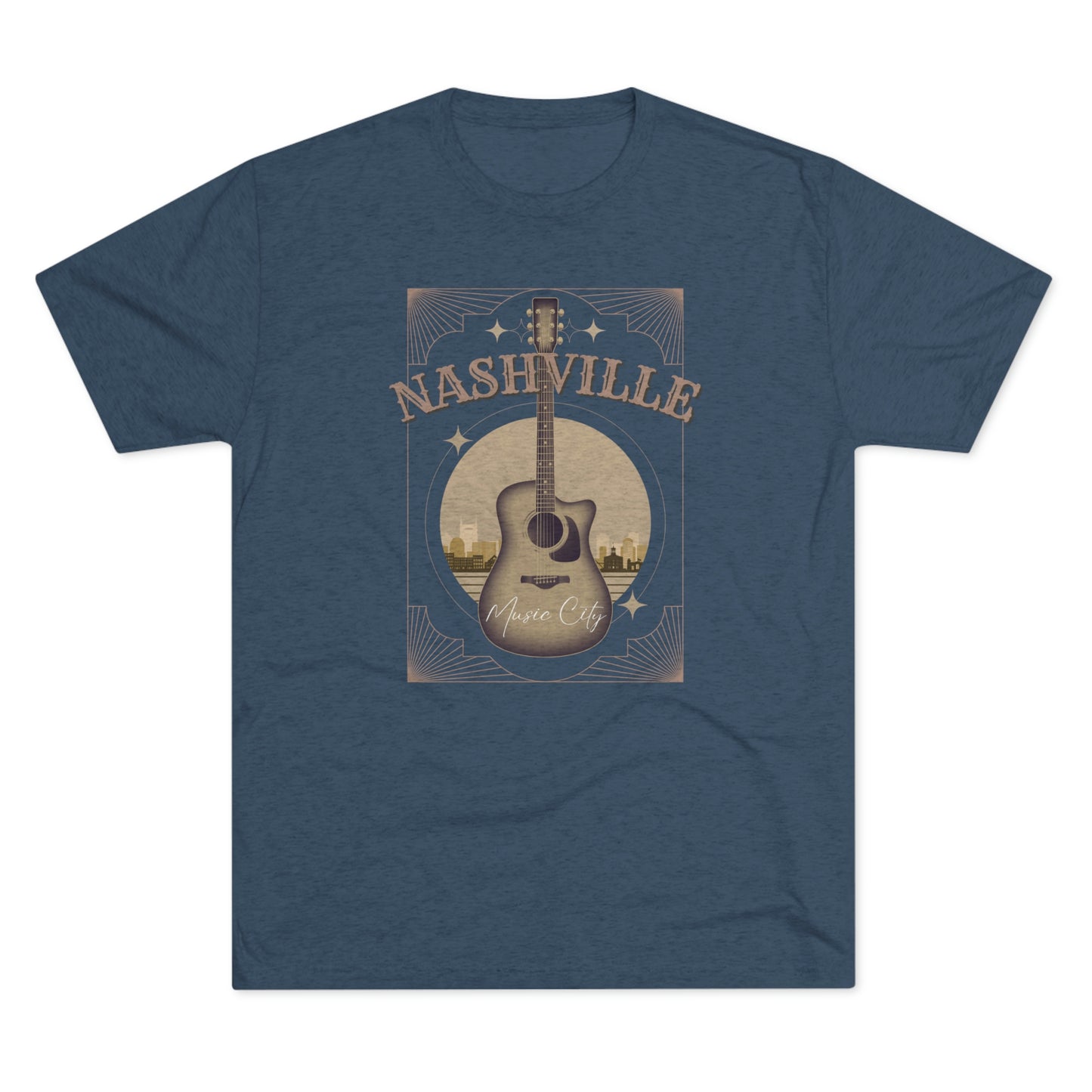 Nashville Music City Unisex Tri-blend T-shirt