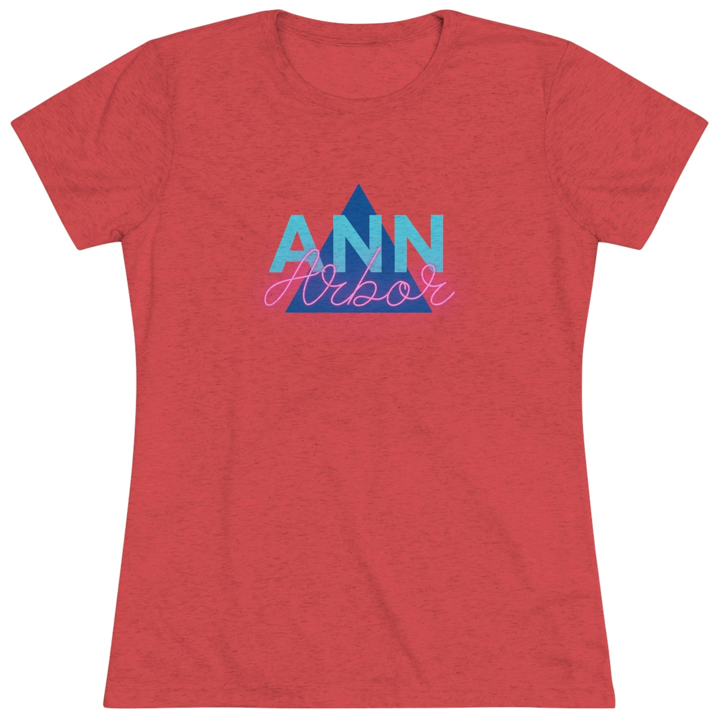 Ann Arbor Retro Triangle Women's Tri-blend T-shirt