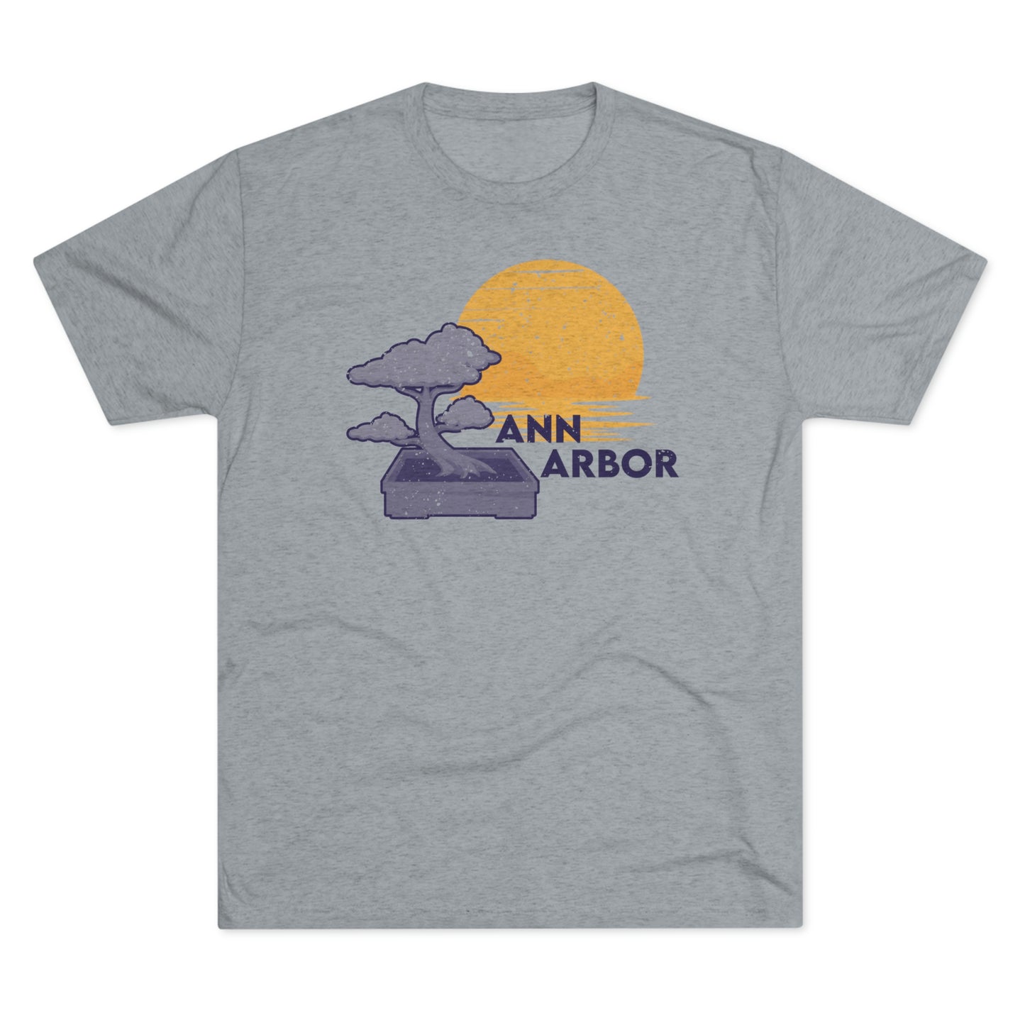 Ann Arbor Bonsai Tree Unisex Tri-blend T-shirt