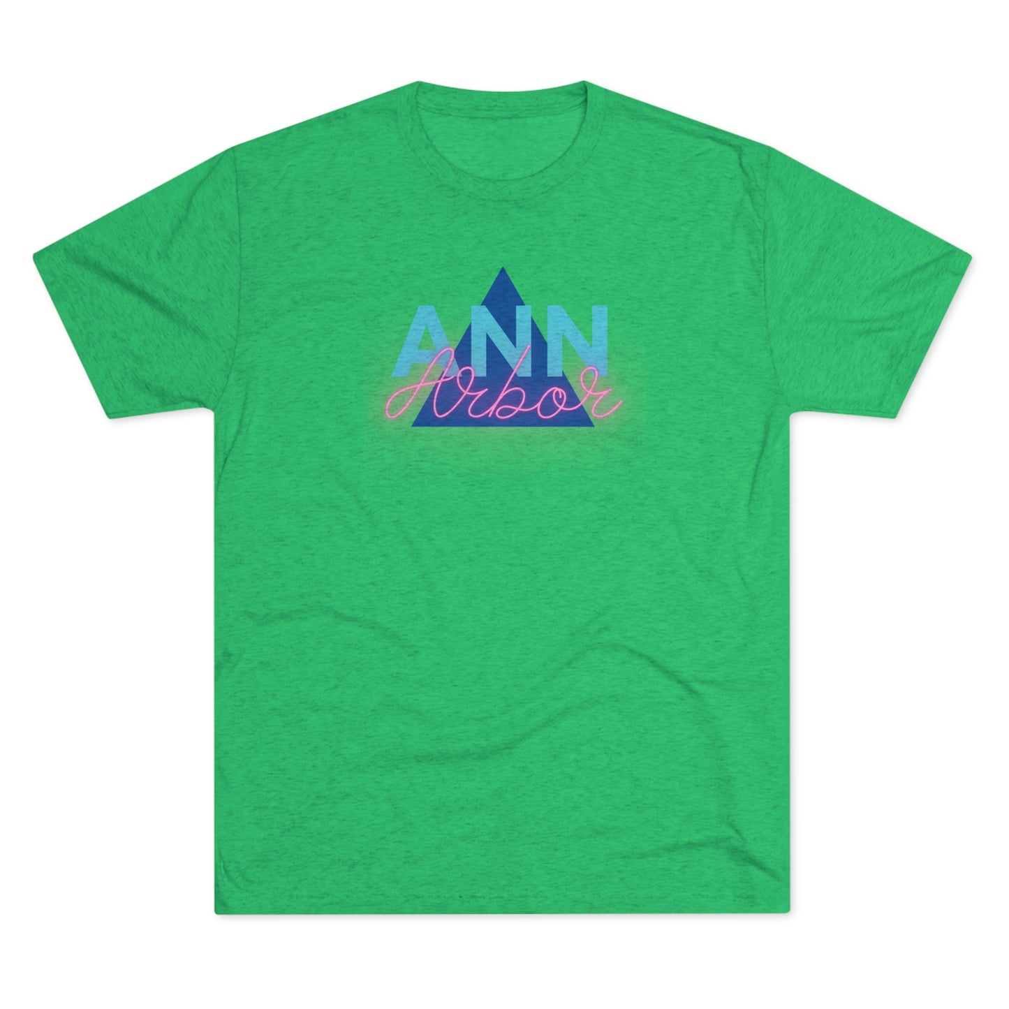 Ann Arbor Retro Triangle Unisex Tri-blend T-shirt