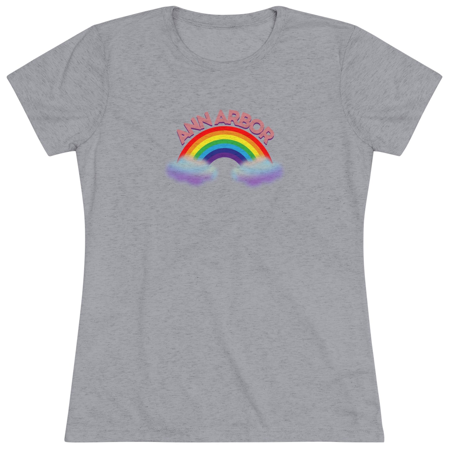 Ann Arbor Rainbow (alt) Women's Tri-blend T-shirt