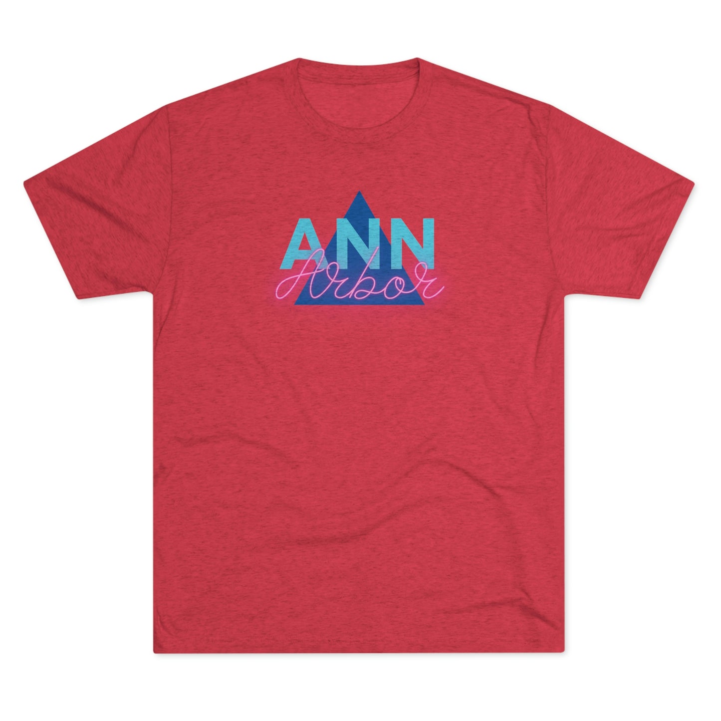 Ann Arbor Retro Triangle Unisex Tri-blend T-shirt