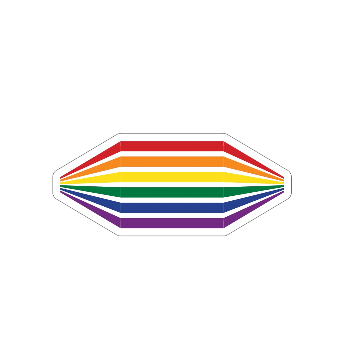 Geometric Rainbow Die-Cut Stickers