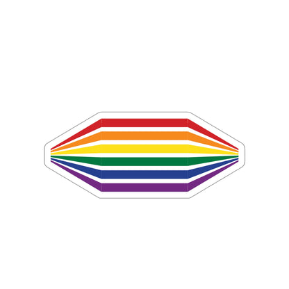 Geometric Rainbow Die-Cut Stickers