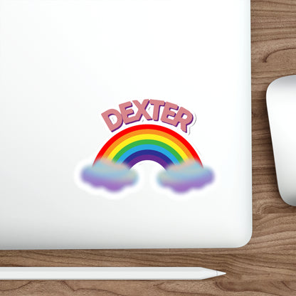 Dexter Rainbow (alt) Die-Cut Stickers