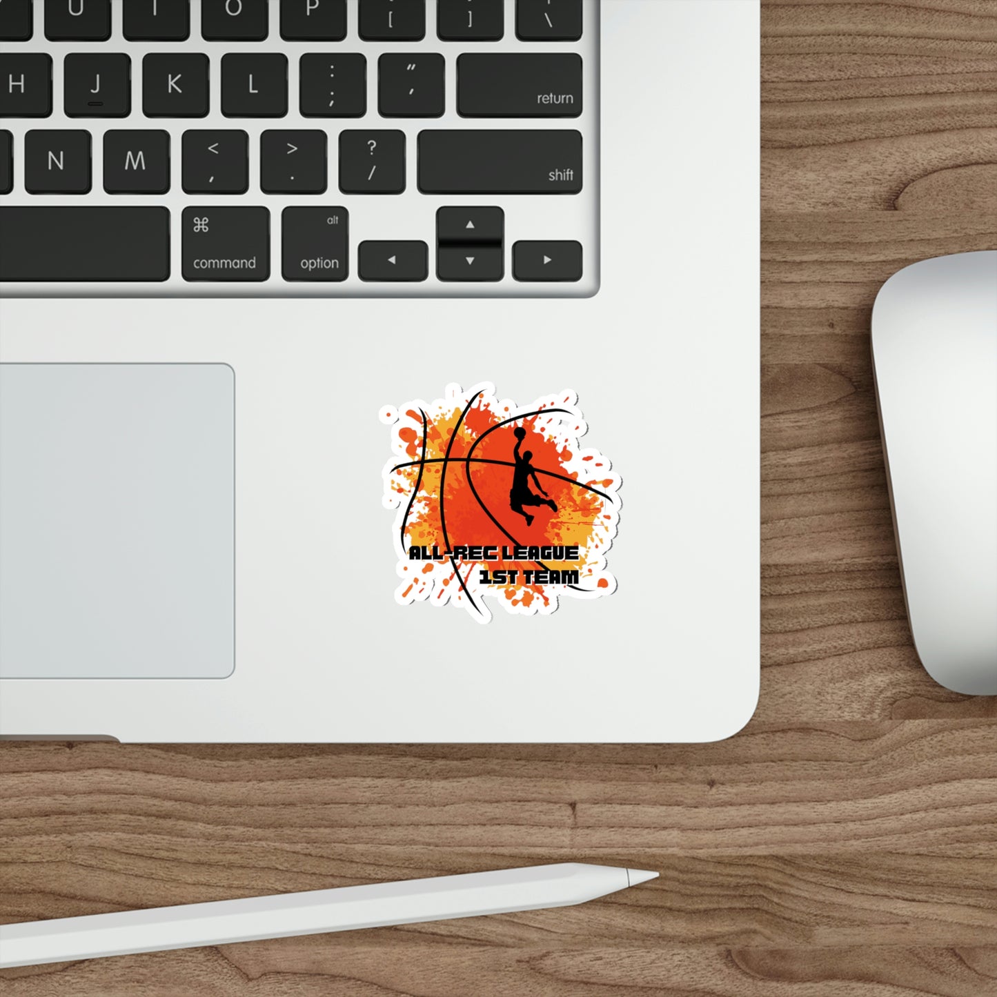 All-Rec League 1st Team Basketball Die-Cut Stickers