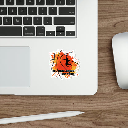 All-Rec League 1st Team Basketball Die-Cut Stickers