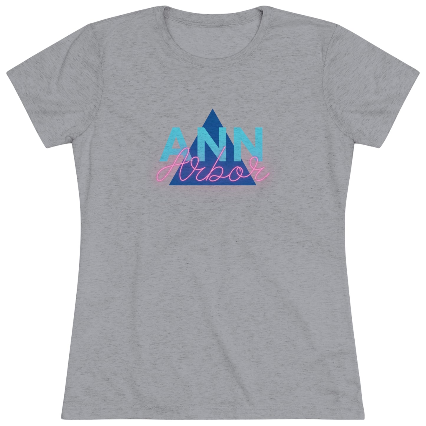 Ann Arbor Retro Triangle Women's Tri-blend T-shirt