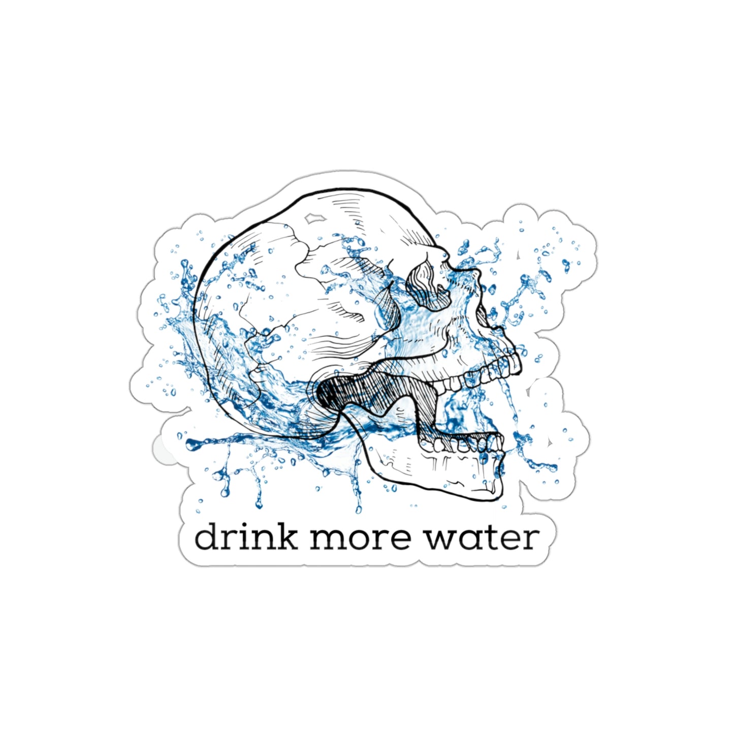 Drink More Water Die-Cut Stickers