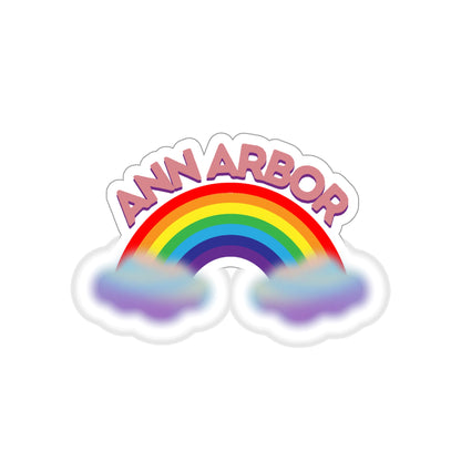 Ann Arbor Rainbow (alt) Die-Cut Stickers