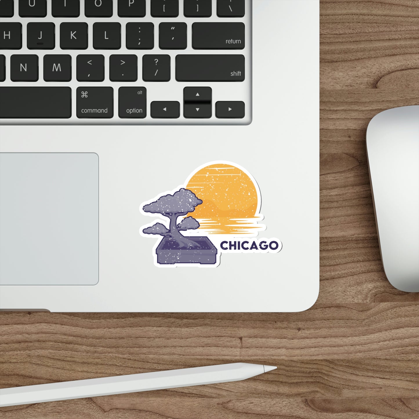 Chicago Bonsai Tree Die-Cut Stickers