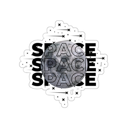 Space Moon Die-Cut Stickers