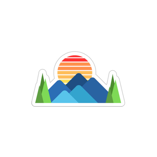 Blue Mountains Die-Cut Sticker