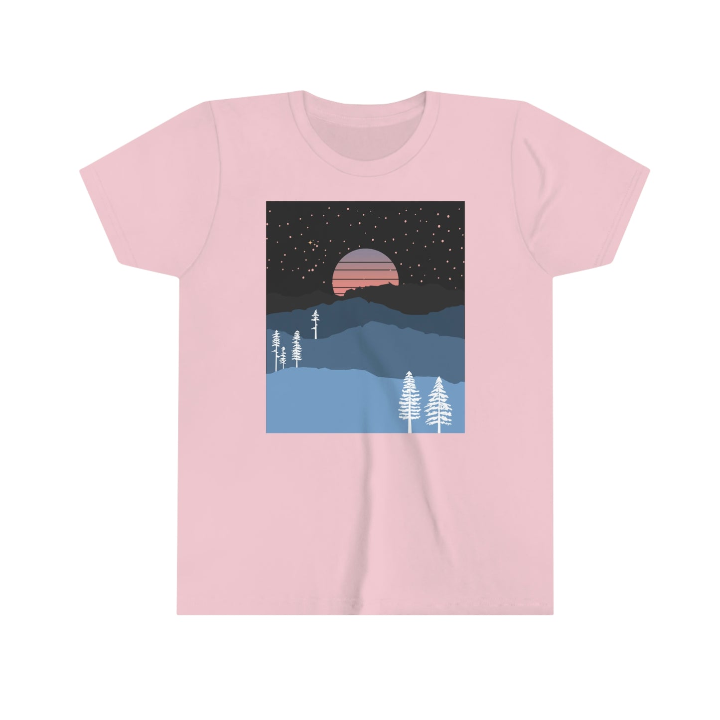 Mountain Moon Rise Youth T-shirt