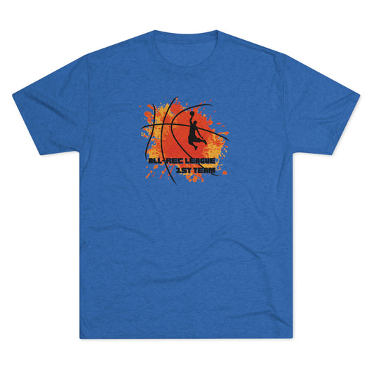 All-Rec League 1st Team Basketball Unisex Tri-blend T-shirt