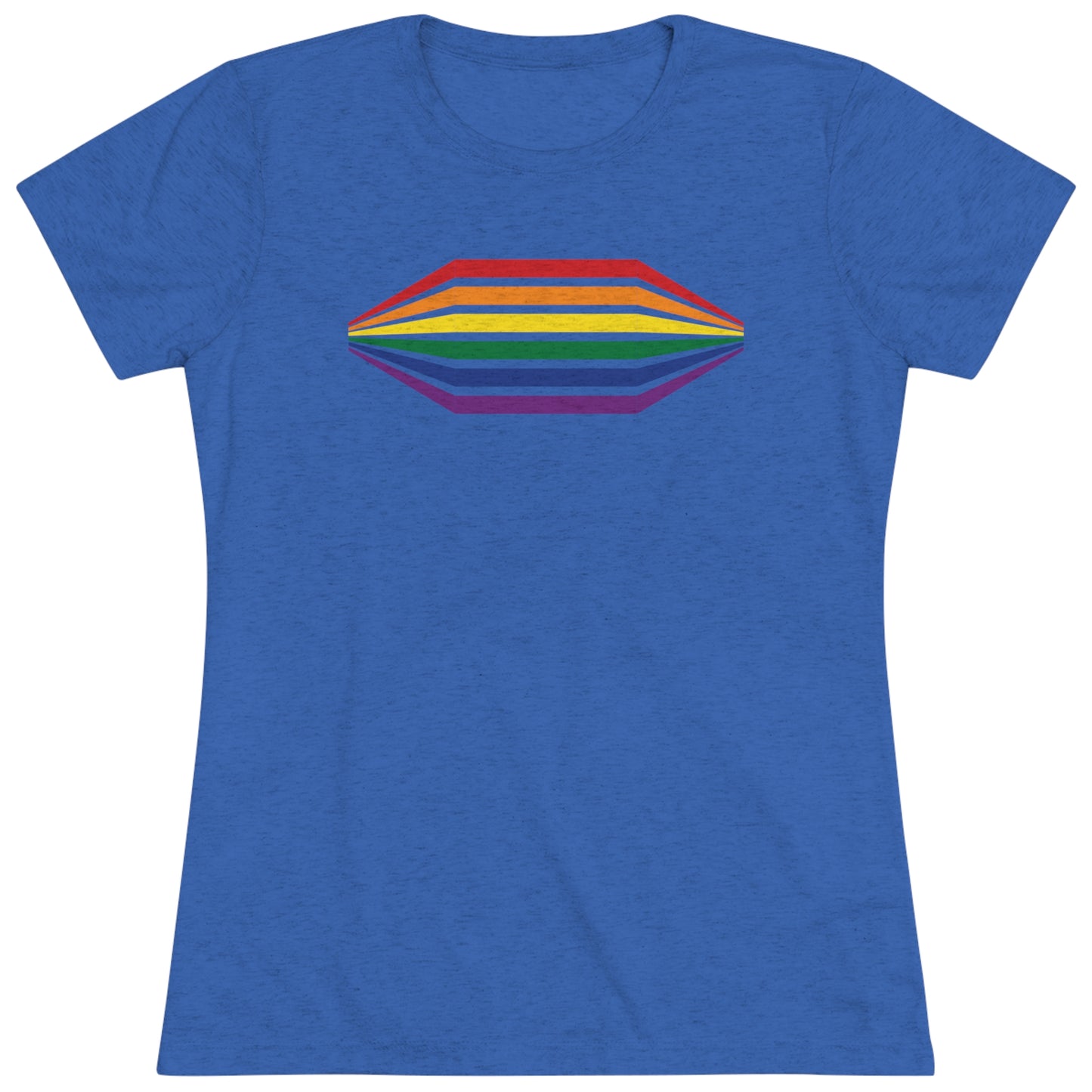 Geometeic Rainbow Women's Tri-blend T-shirt