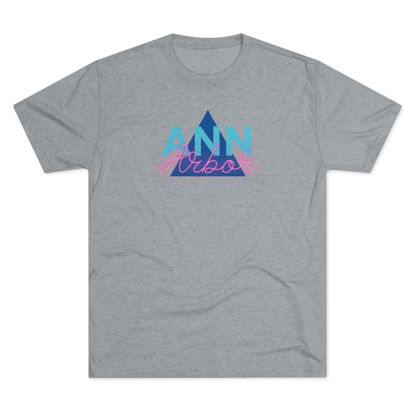 Ann Arbor Retro Triangle Unisex Tri-blend T-shirt