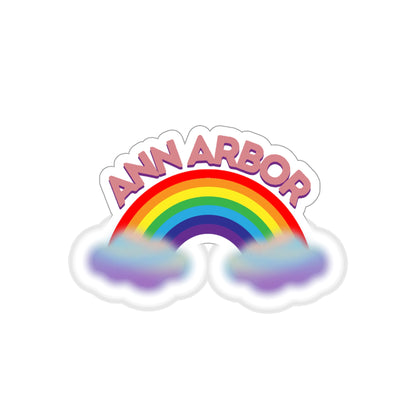 Ann Arbor Rainbow (alt) Die-Cut Stickers