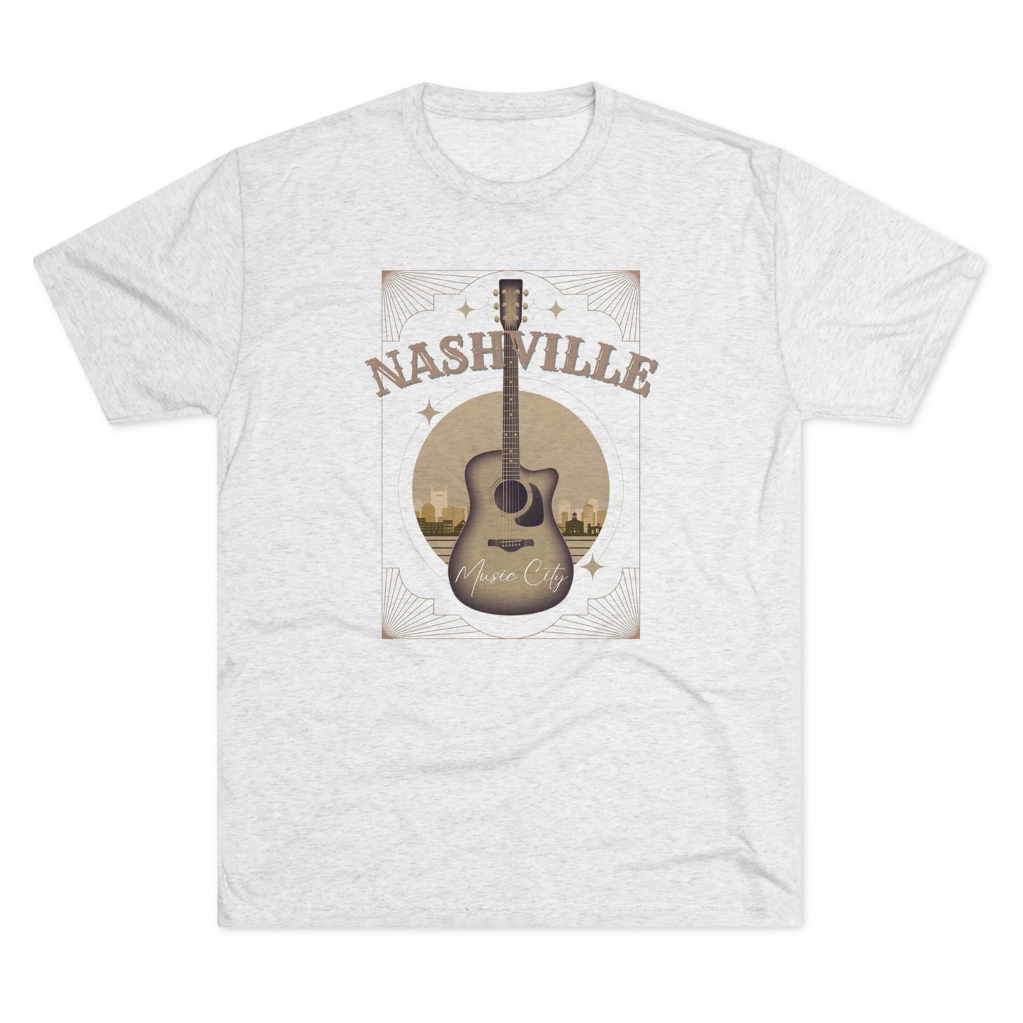 Nashville Music City Unisex Tri-blend T-shirt