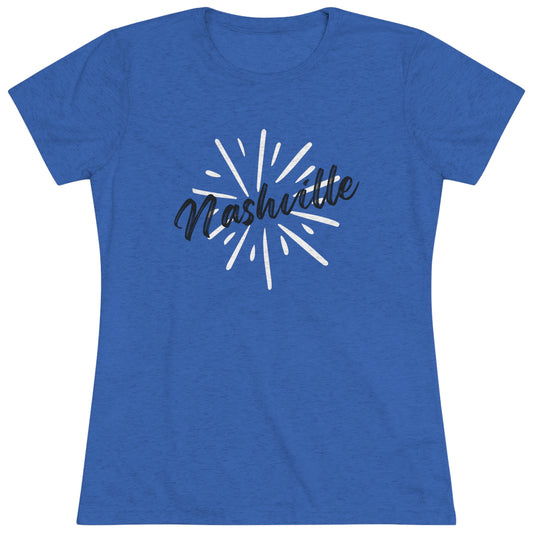 Nashville Fireworks Women's Tri-blend T-shirt