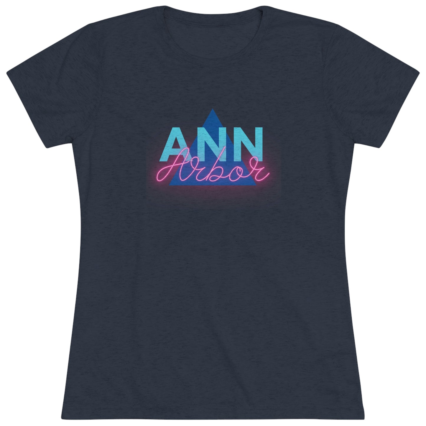 Ann Arbor Retro Triangle Women's Tri-blend T-shirt