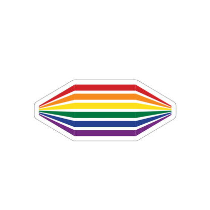 Geometric Rainbow Die-Cut Stickers